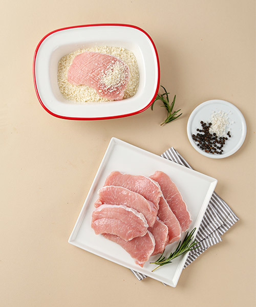 한돈 무항생제 등심(돈까스) 500g