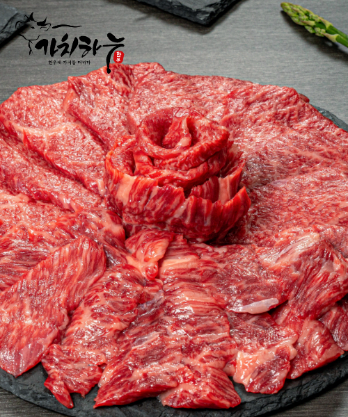 [가치하누] 1++한우투뿔 갈비살300g+특수부위300g+등심250g(시즈닝,오일증정)