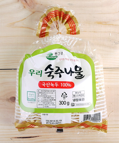 [한그루] 친환경 숙주나물 300g