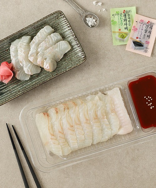 소금 숙성 광어회 120g