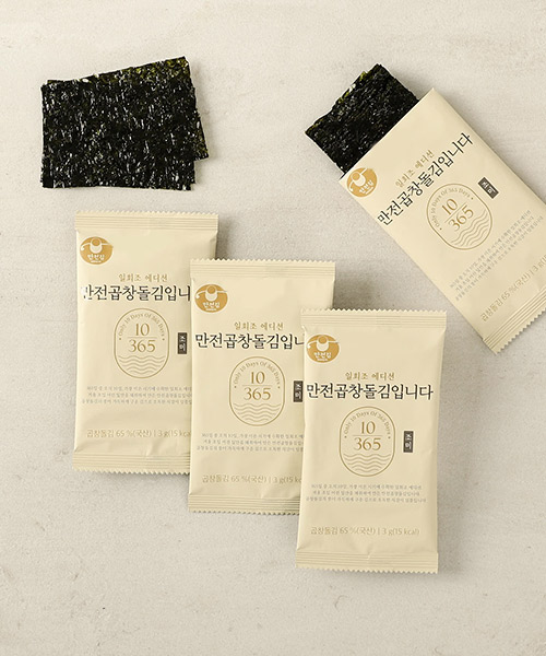 [만전김] 만전곱창돌김입니다 조미 도시락김 16봉