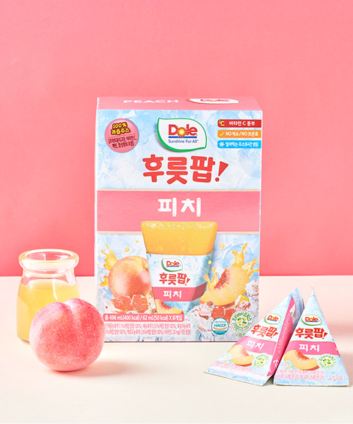 [Dole] 피치 팝 496ml(62ml x 8입)