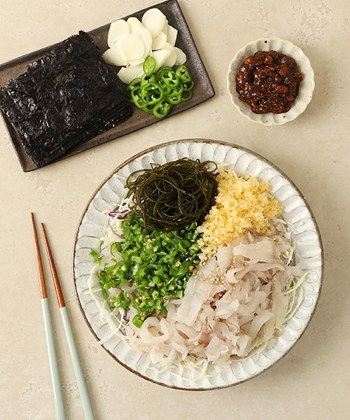 가자미 땡초 막회(1~2인분)