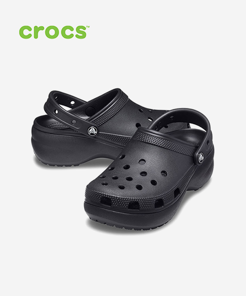 [크록스] 클래식 플랫폼 클로스 샌들 우먼 206750-001 W4