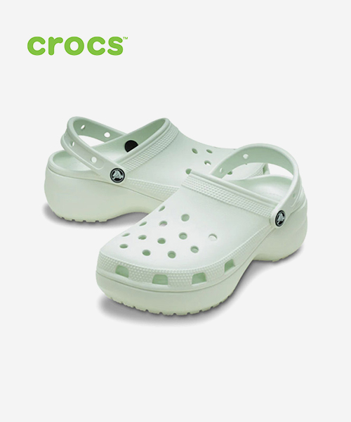 [크록스] 클래식 플랫폼 클로스 샌들 우먼 206750-3YF W6