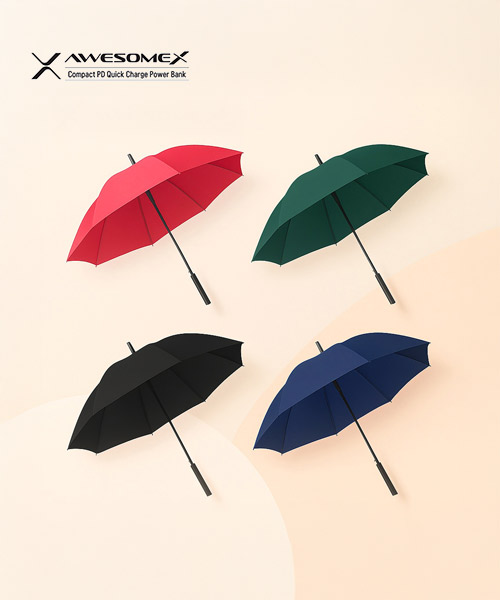 [어썸엑스] 스마트 80 비즈니스 자동 장우산_블랙