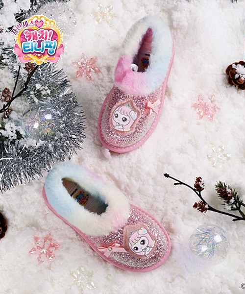 [캐치 티니핑] LED 퍼 슬립온 아름핑 (0098425) WV25320 LP_LIGHT PINK_190