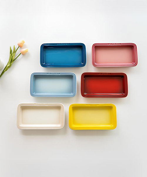 [르크루제] 직사각접시 25cm 빨강