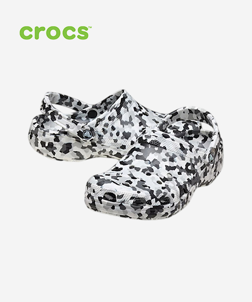 [크록스] 클래식 컨페티 클로그 블랙/화이트 212462-066 M3W5