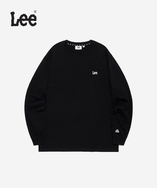 [LEE] 스몰 트위치 로고 긴팔 티셔츠 B1 LE2503LT02 BK S