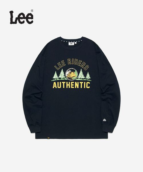 [LEE] 타이포 그래픽 긴팔 티셔츠 공용 B1 LE2503LT06 NA S