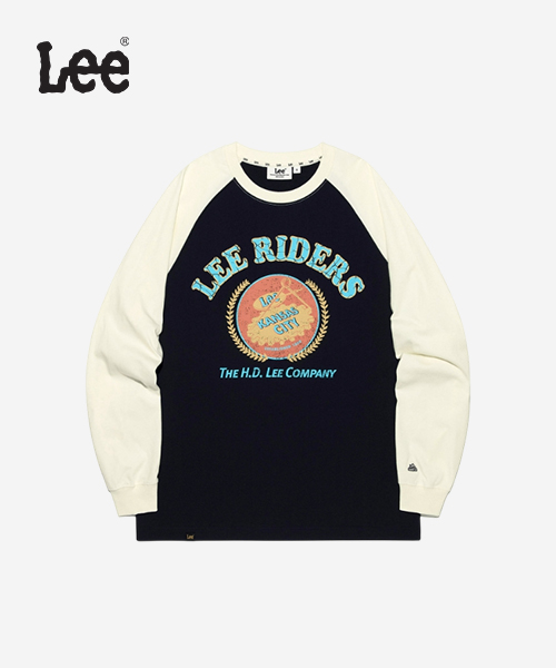 [LEE] 배색 래글런 긴팔 티셔츠 B1 LE2503LT08 NA S