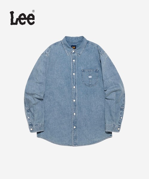[LEE] 베이직 데님 셔츠 공용 B1 LE2503SH03 IM S