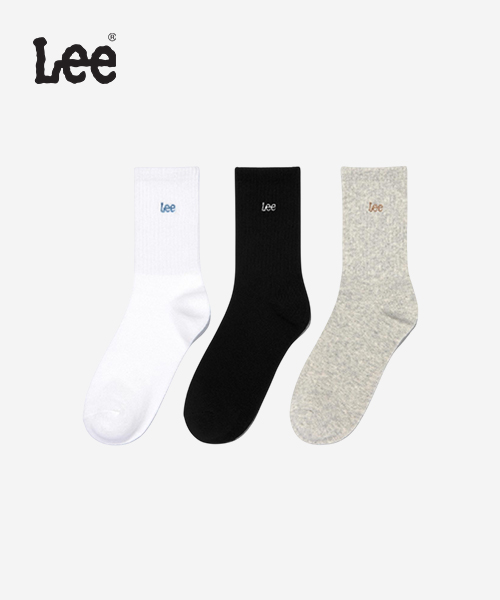[LEE] 트위치 로고 삭스 3P W B1 LE2503SK71 MX