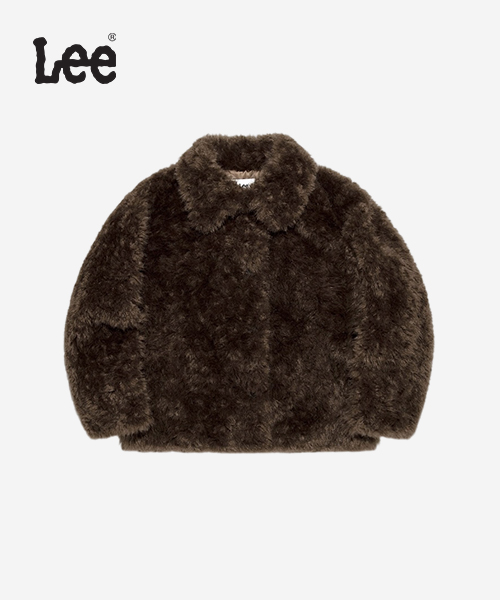 [LEE] 신세틱 퍼 하프 코트 W B1 LE2504CT61 BR F