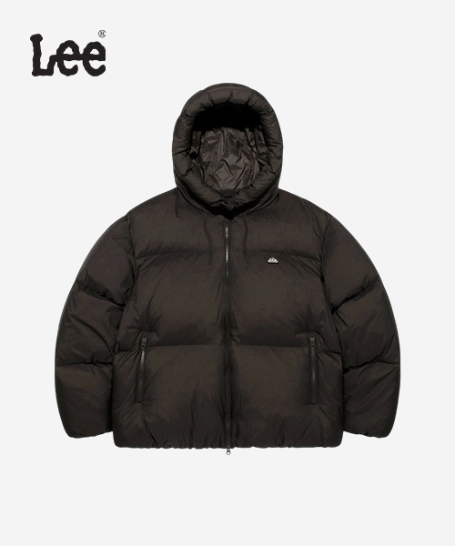 [LEE] 후드 립스탑 푸퍼 다운 공용 B1 LE2504DP02 BR S