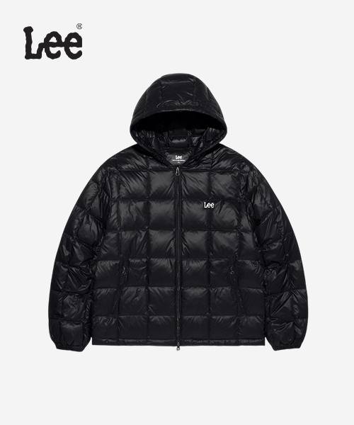 [LEE] 후드 립스탑 라이트 다운 공용 B1 LE2504DP03 BK S