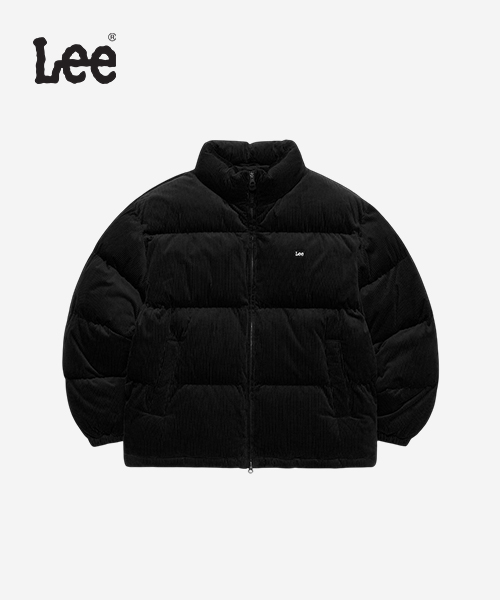 [LEE] 코듀로이 패딩 자켓 공용 B1 LE2504JK04 BK S
