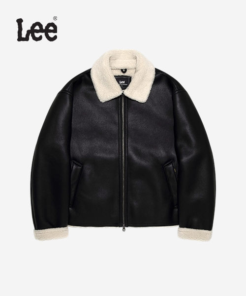 [LEE] 신세틱 레더 무스탕 B1 LE2504JK09 BK S