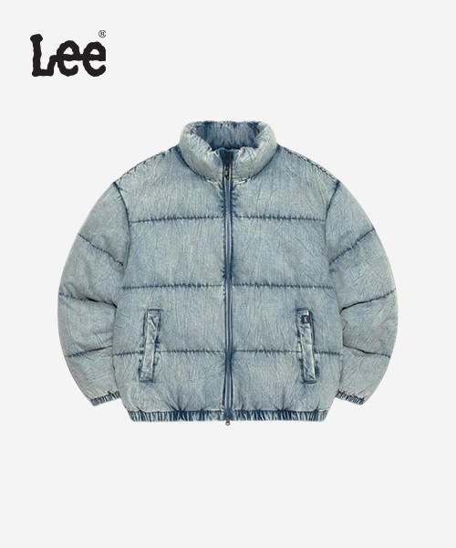[LEE] 워싱 데님 패딩 자켓 B1 LE2504JK13 IM S