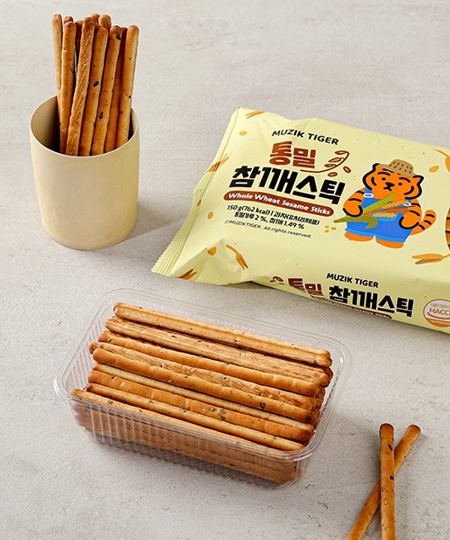 [무직타이거] 통밀참깨스틱 150g