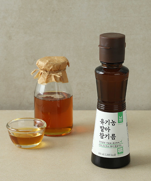 [청오] 유기농 발아 참기름 160mL