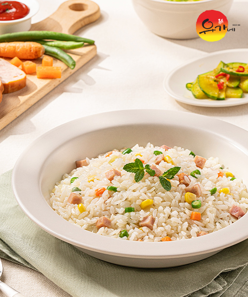 [유가네] 햄야채 볶음밥 250g x 3팩