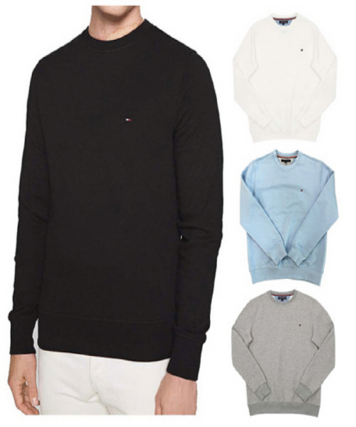 [타미힐피거] 맨투맨_블랙 XS