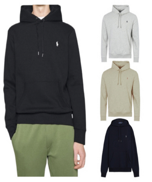 [폴로랄프로렌] 더블니트 후드_블랙 S