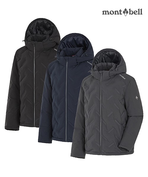 [몽벨] 남성 고주파 후드 중경량 패딩_MW3FWMDL80_블랙 95