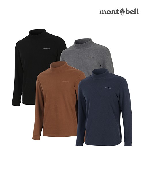 [몽벨] 남성 카치온 기모 모크넥 긴팔티_MW3GAMRL21_다크네이비 95