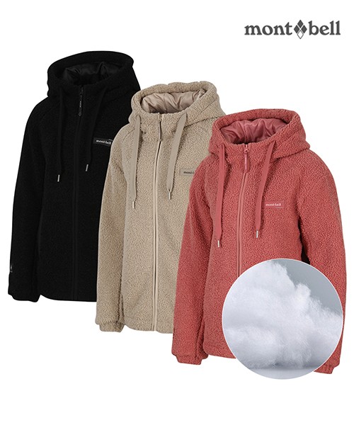 [몽벨] 여성 노벨티 플리스 패딩_MW3GAWJF20_블랙 90