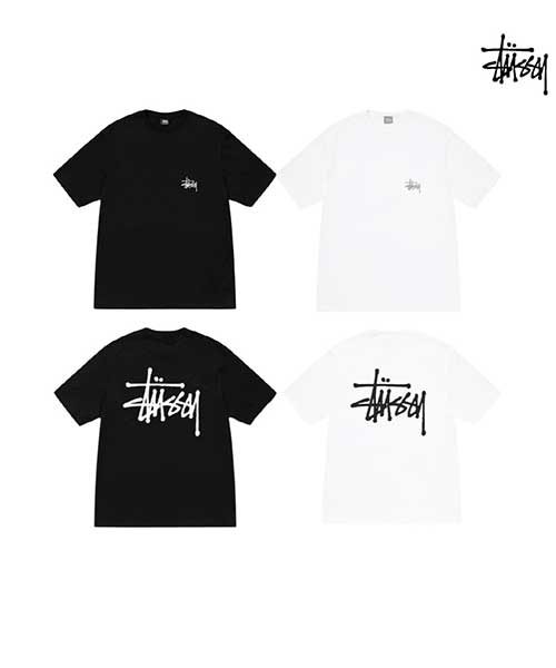 [스투시] 베이직 반팔 티셔츠 화이트_S